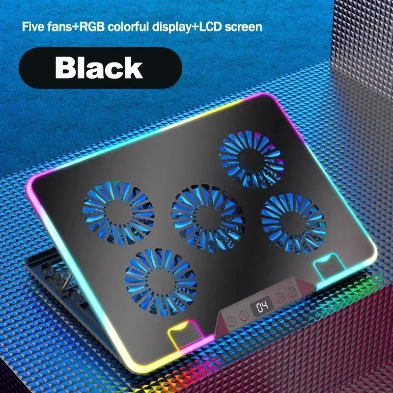 Dual USB LED Screen Laptop Notebook Cooler