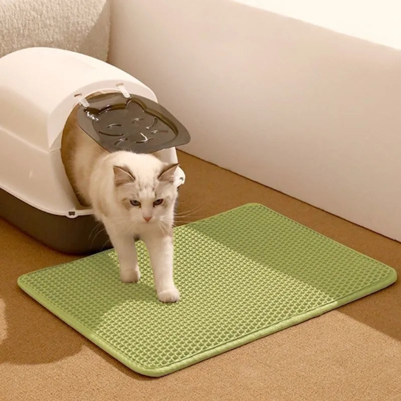 Non Slip Washable Cat Litter Mat
