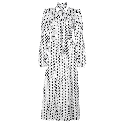 V Neck Long Sleeve Dress Print