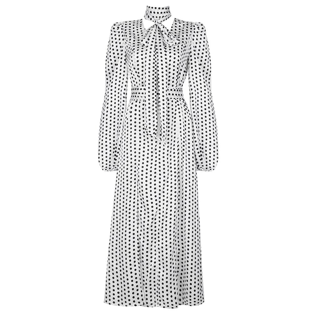 V Neck Long Sleeve Dress Print