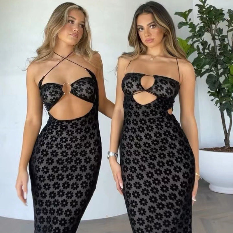 Mesh Halter Dress