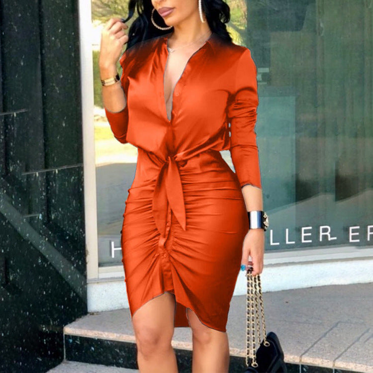 Silk Bodycon Dress