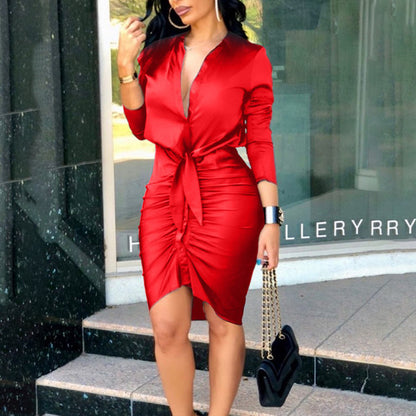 Silk Bodycon Dress