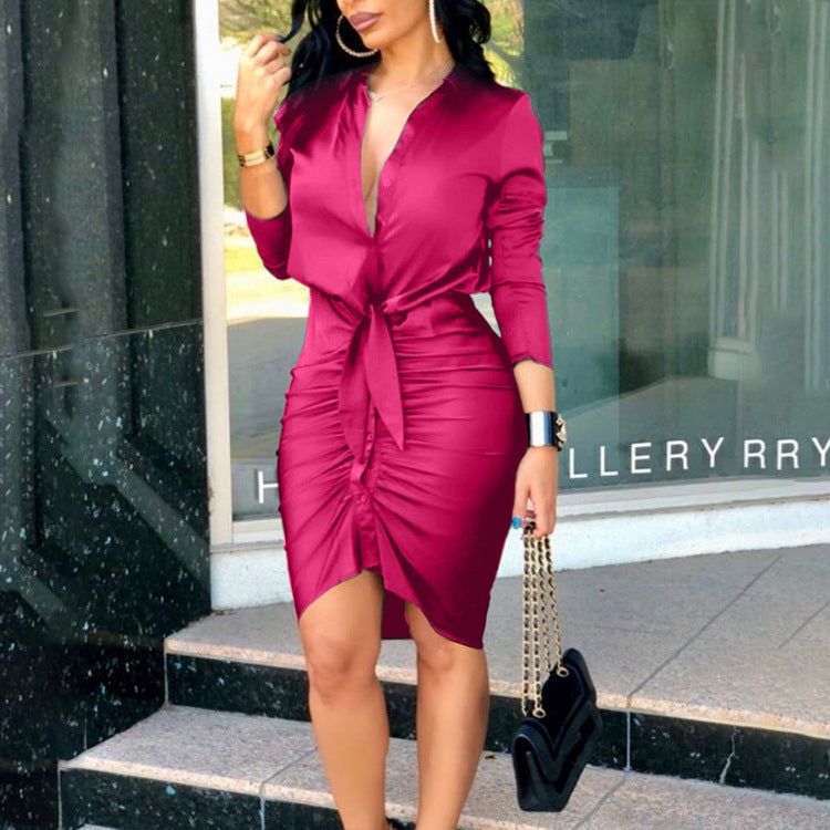 Silk Bodycon Dress