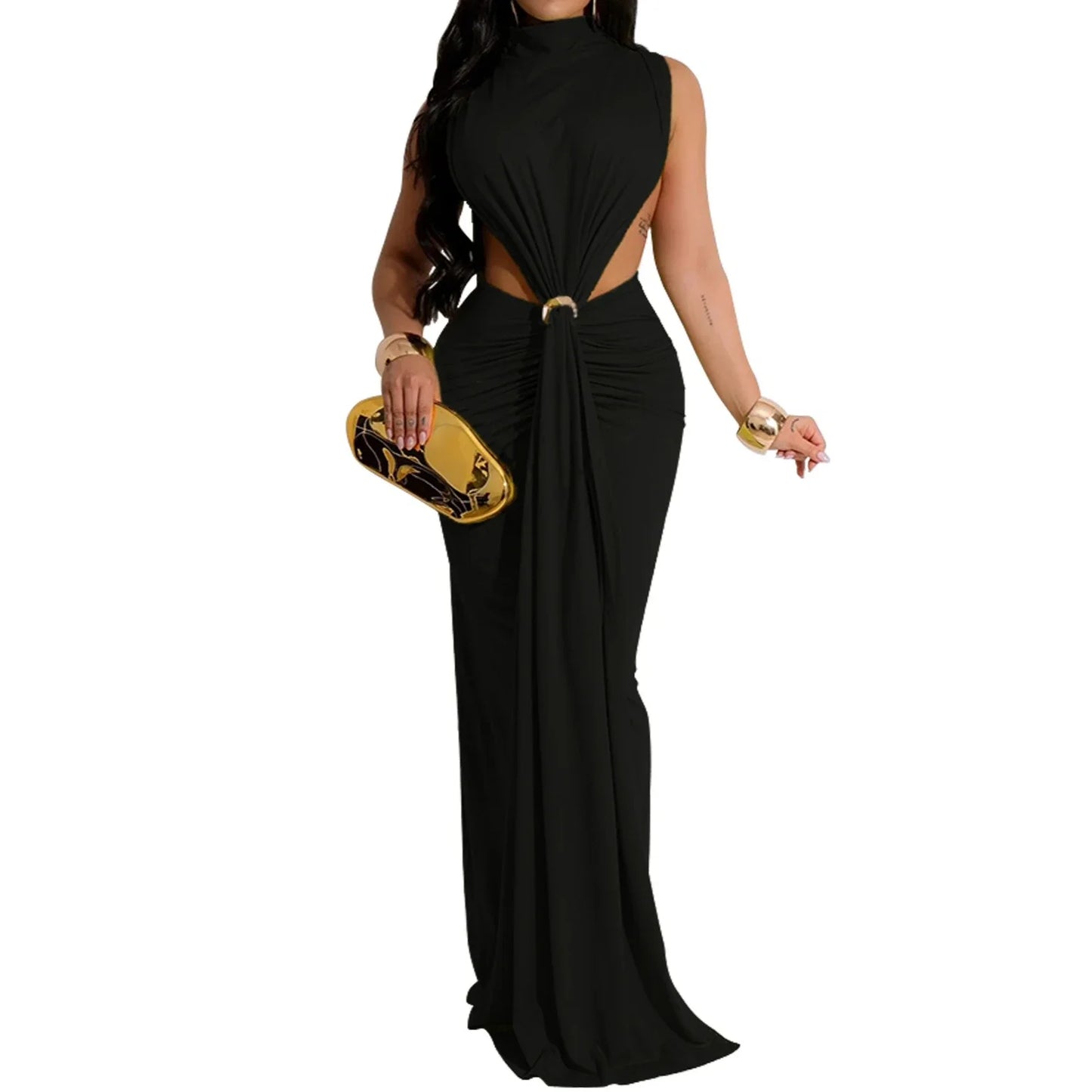 Women's Sleeveless Sexy Side Dress