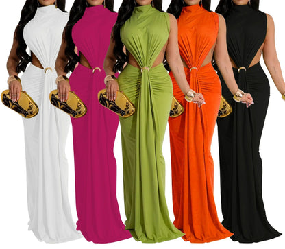 Women's Sleeveless Sexy Side Dress