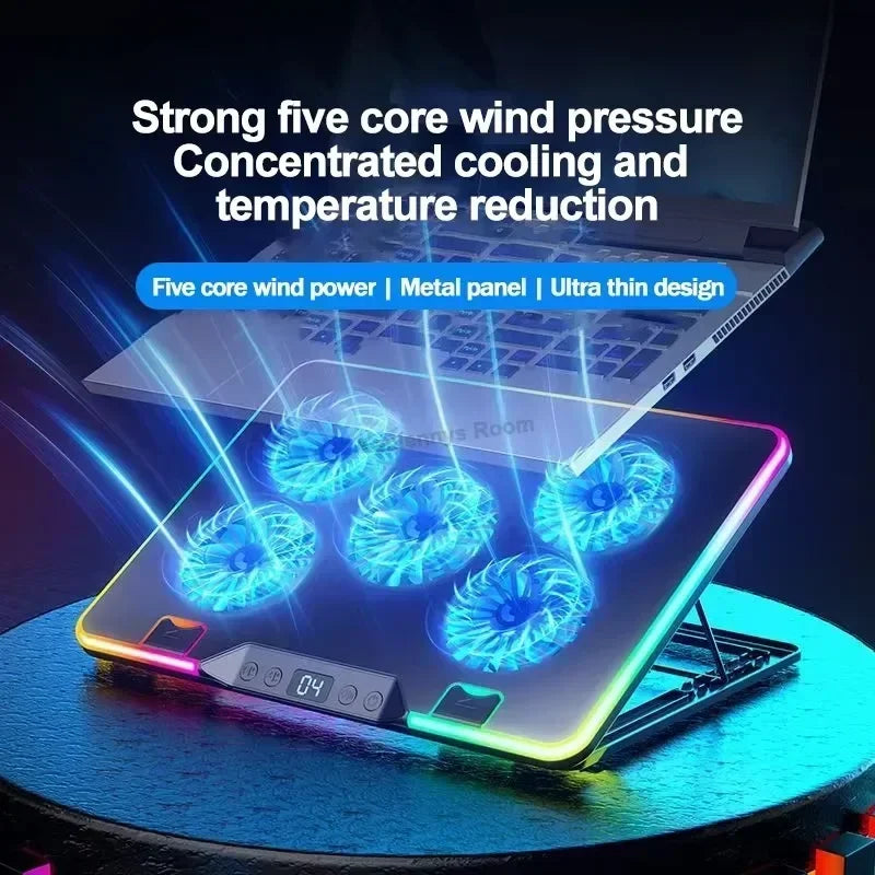 Dual USB LED Screen Laptop Notebook Cooler