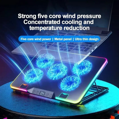 Dual USB LED Screen Laptop Notebook Cooler