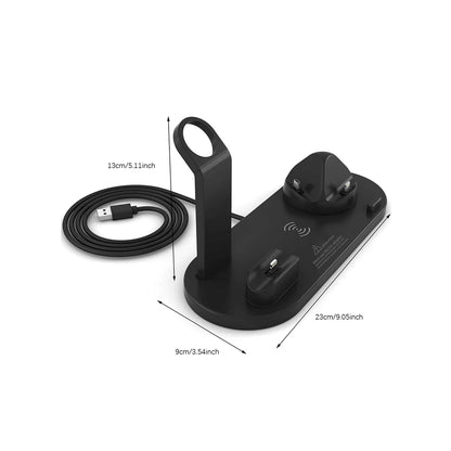 6 In 1 Wireless Charging Dock Station