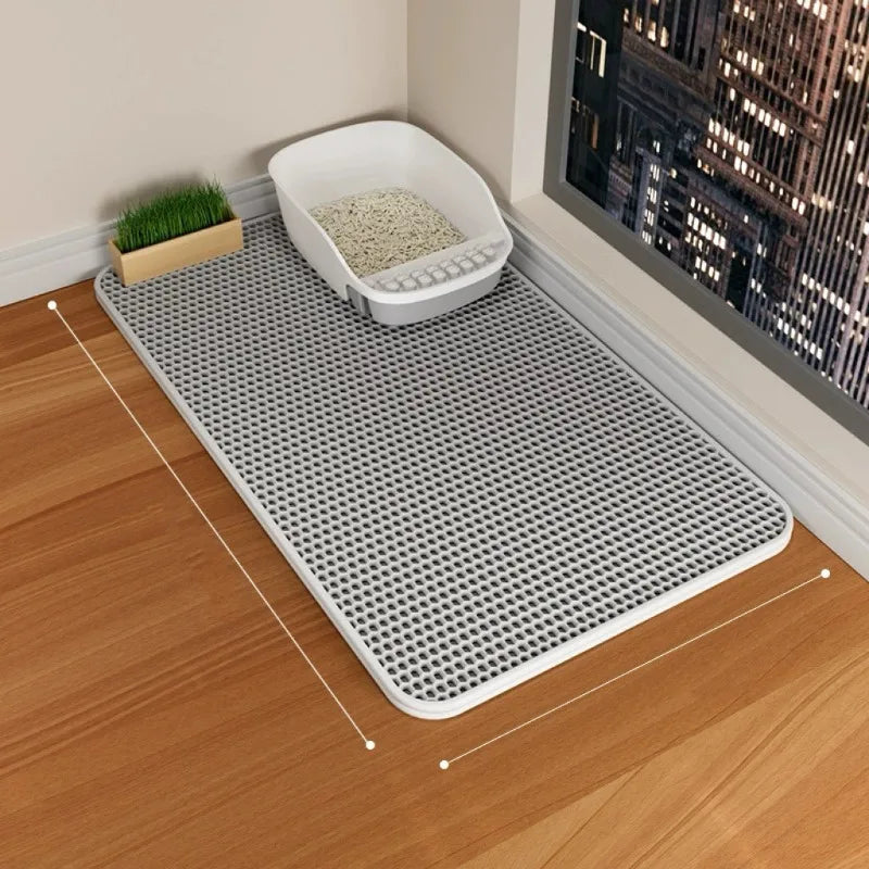 Non Slip Washable Cat Litter Mat
