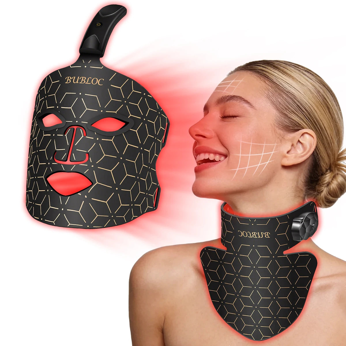 Red Light  Infrared Therapy LED Face Mask