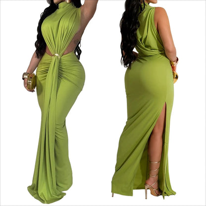 Women's Sleeveless Sexy Side Dress